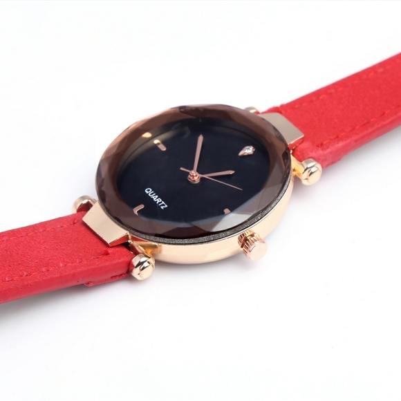 [RED] Fashion thin band ladies quartz watch - Picture 2 of 5